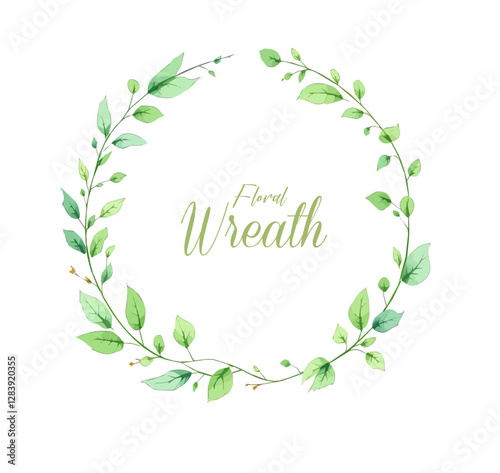 Watercolor Floral Wreath, Wreath Clipart Watercolor