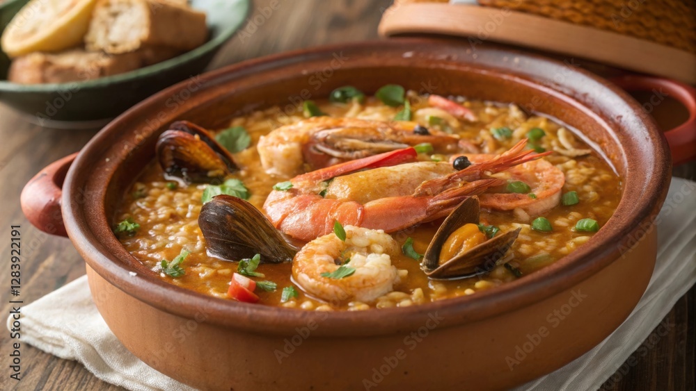 Savoring arroz caldoso a steaming clay pot of lobster and seafood in spain's culinary heart