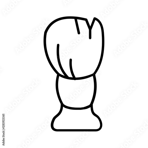barbershop shaving brush icon