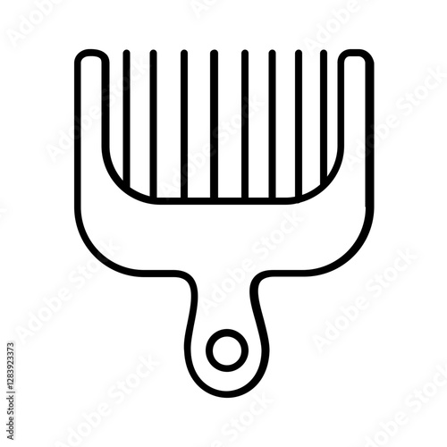 barbershop pick comb icon
