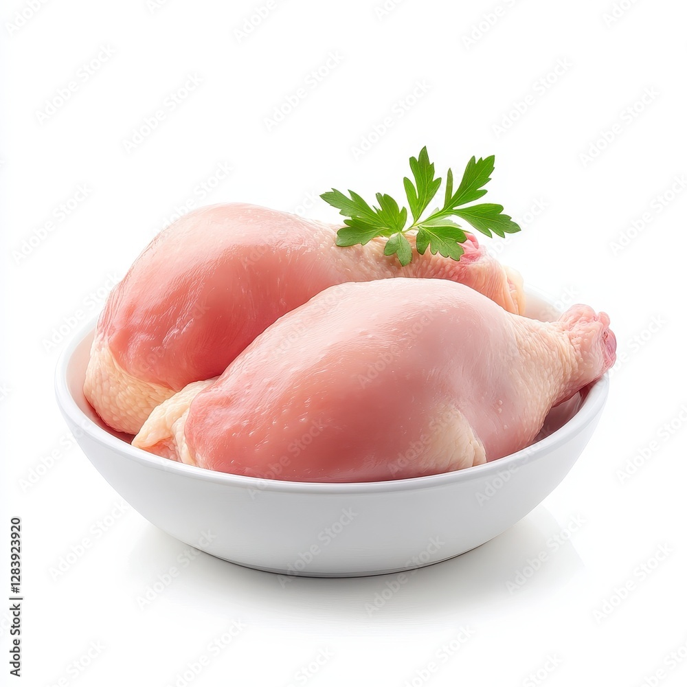 Fresh Raw Chicken Pieces in Bowl Preparation for Cooking Ingredient and Culinary Dish Concept Fresh Raw Chicken Pieces in Bowl Preparation for Cooking Ingredient and Culinary Dish Concept