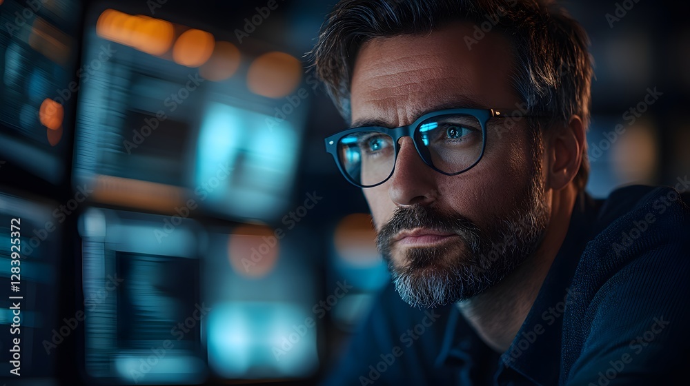 Developers in a smart office working on cloud-based application security, analyzing cyber protection measures, high resolution Developers in a smart office working on cloud-based application security, analyzing cyber protection measures, high resolution