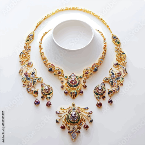 UAE jewelry is renowned for its opulent style and cultural significance.
