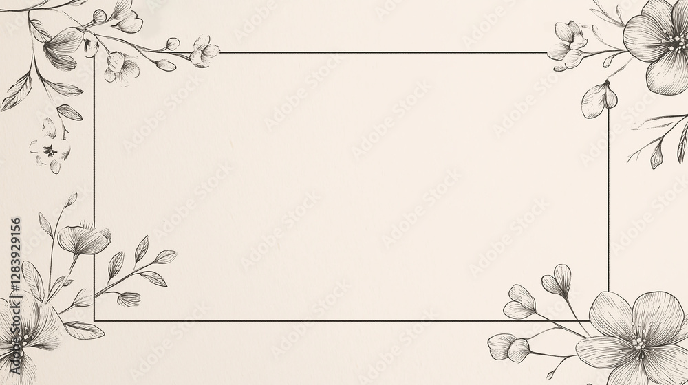 floral background with frame floral background with frame