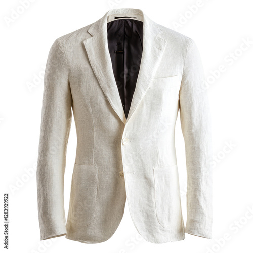 Elegant Linen Blazer for Men in Light Color, Perfect for Formal or Casual Occasions, Timeless Style and Comfort
