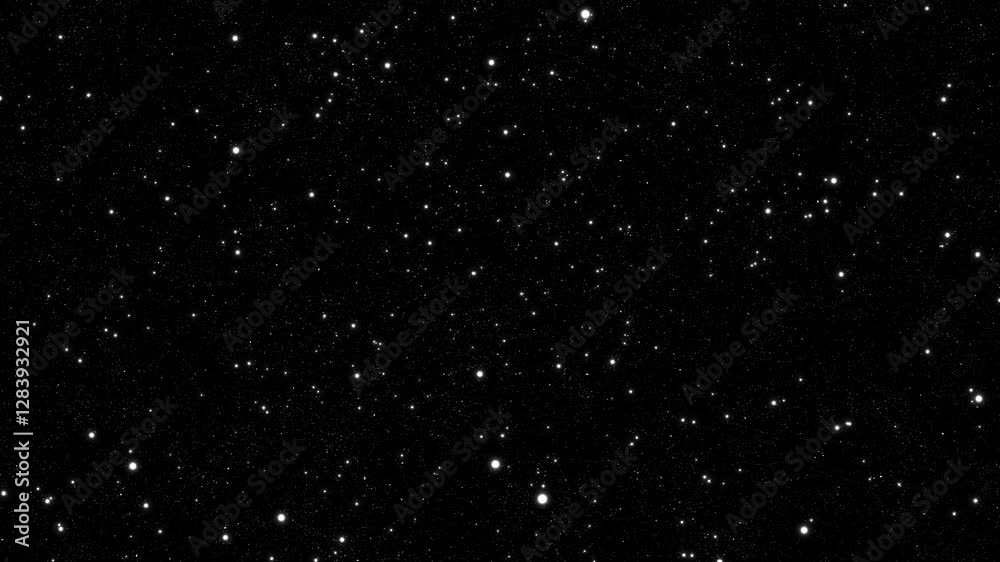 pov of flying through a starfield