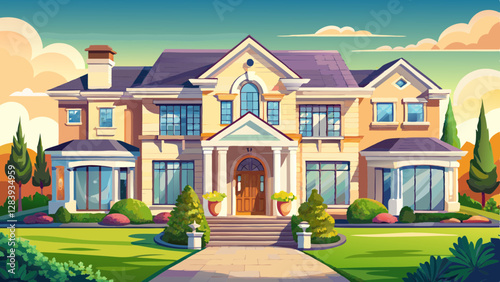 Beautiful, Newly Built Luxury Home Exterior