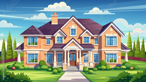 Beautiful, Newly Built Luxury Home Exterior
