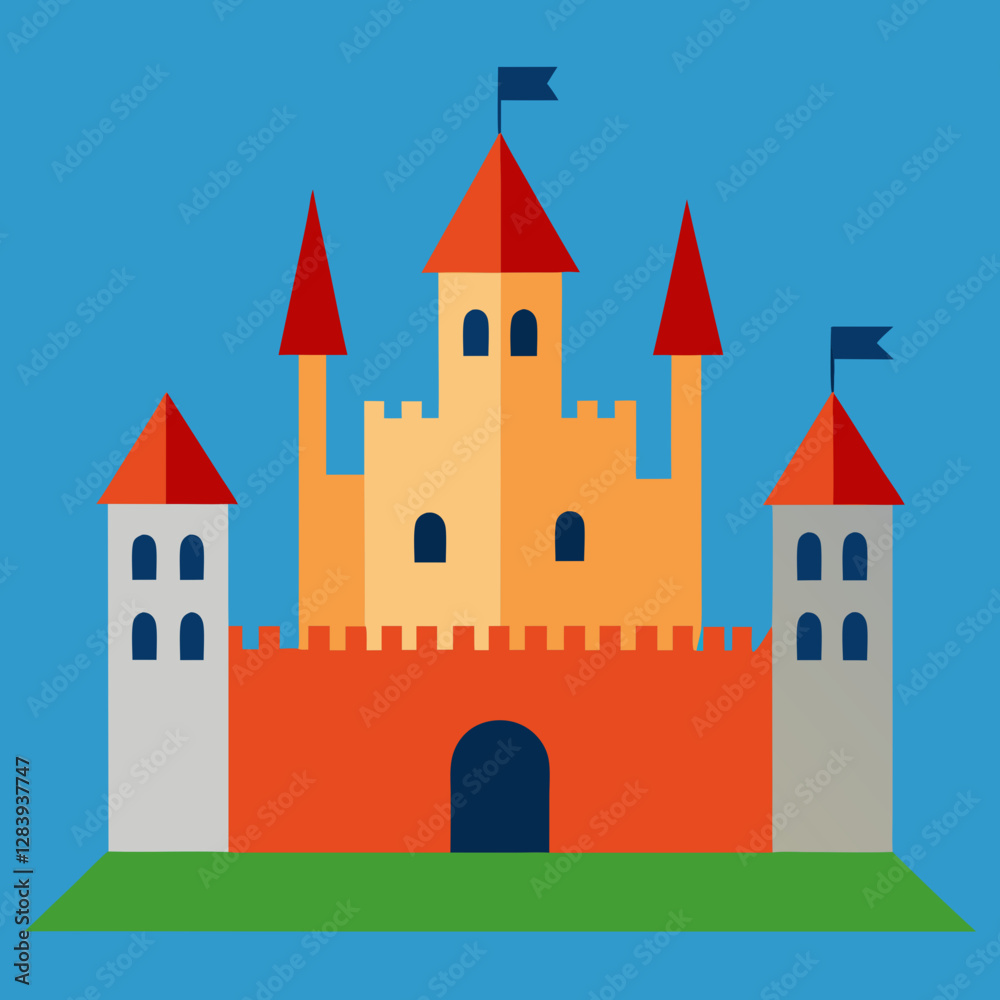 vector illustration of castle vector illustration of castle