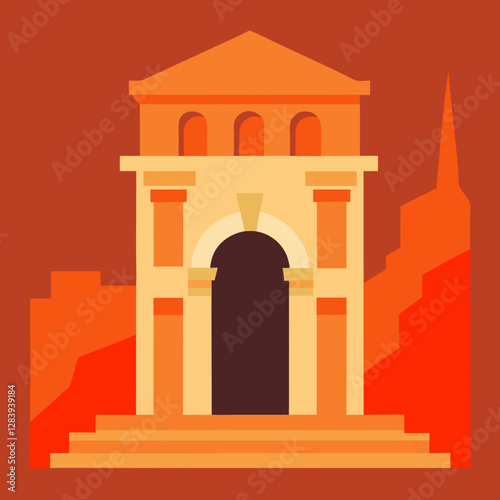 taj mahal vector illustration