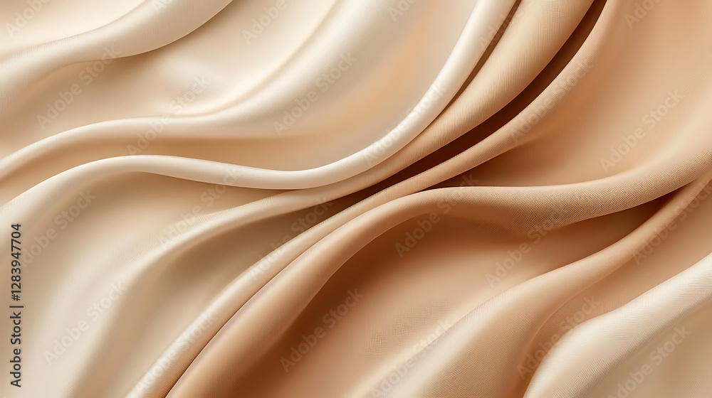 Obraz premium Pastel sand taupe champagne caramel golden beige gradient abstract shimmer elegant blank template high quality 