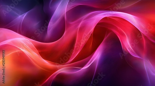 Wallpaper Mural Eye-catching red and pink wave design creating a bold and artistic visual composition Torontodigital.ca