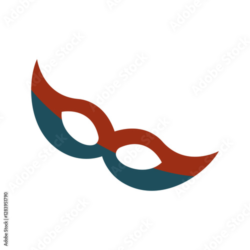 Carnival mask on a white background