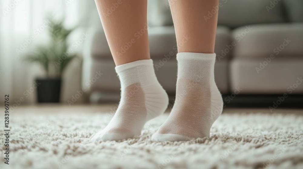 Apply foot socks to moisturize dry, cracked heels. The socks have silicone gel masks that help your skin absorb moisture and heal. Apply foot socks to moisturize dry, cracked heels. The socks have silicone gel masks that help your skin absorb moisture and heal.