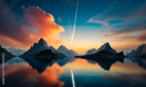 sunrise over the mountains