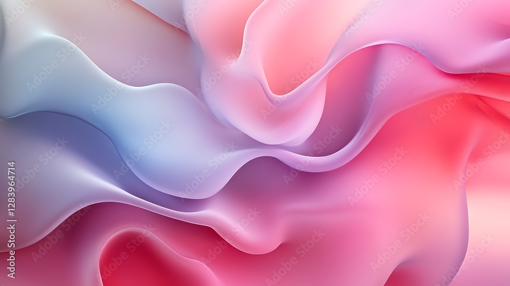 Obraz premium An abstract fluid dynamic composition of flowing smooth gradient textures