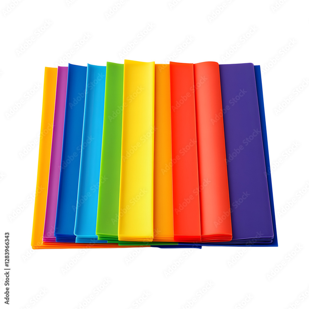 Colorful Books Stack Isolated on Transparent Background Colorful Books Stack Isolated on Transparent Background