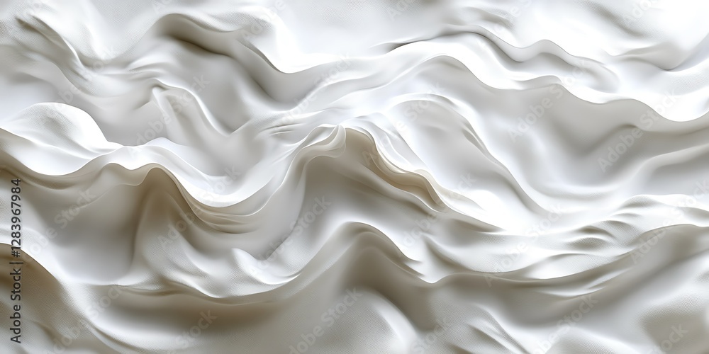 Fototapeta premium Abstract White Waves