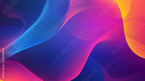Colorful swirling abstract fluid design with gradients and flowing lines