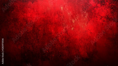 A red distressed grunge background with black and red textures