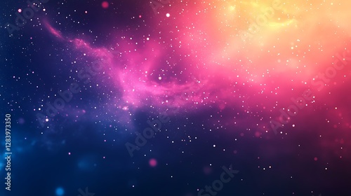 A Colorful Nebula Contains Many Beautiful Stars In Space