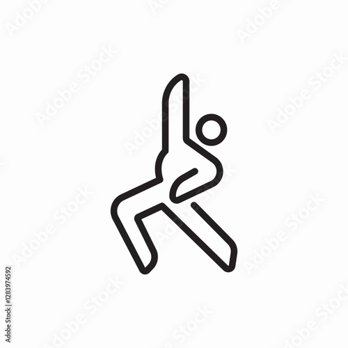 physical exercise icon vector sign