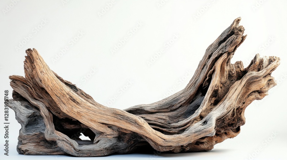 A unique piece of driftwood showcasing intricate textures and natural forms, perfect for decorative or artistic uses. A unique piece of driftwood showcasing intricate textures and natural forms, perfect for decorative or artistic uses.