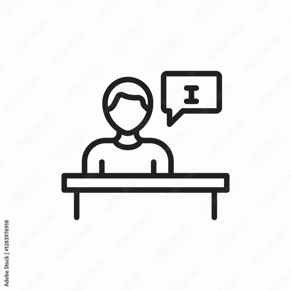 student exam icon vector sign student exam icon vector sign