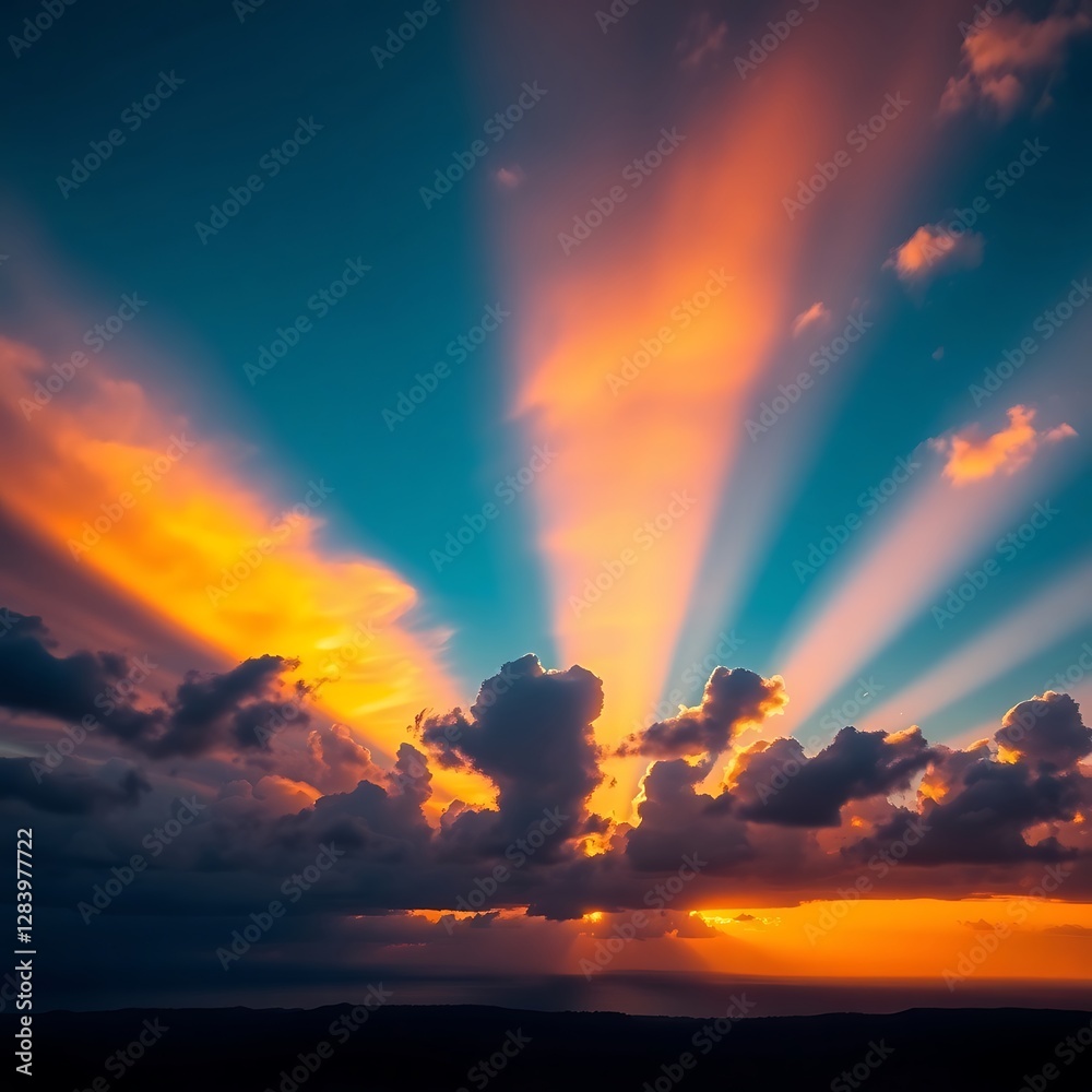 Fototapeta premium sunrise in the sea 