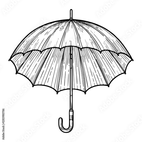 Illustration of umbrella