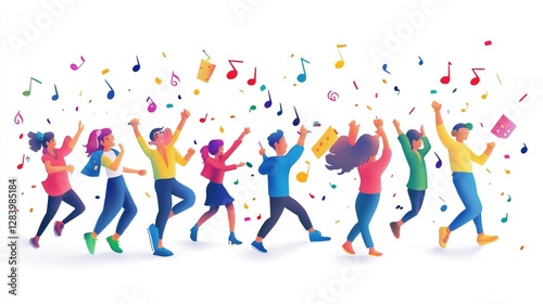 a large group of friends celebrating at a party