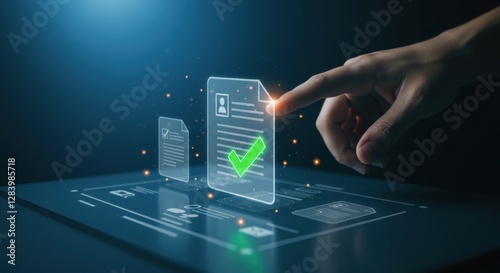 Digital document management and approval with touchscreen technology