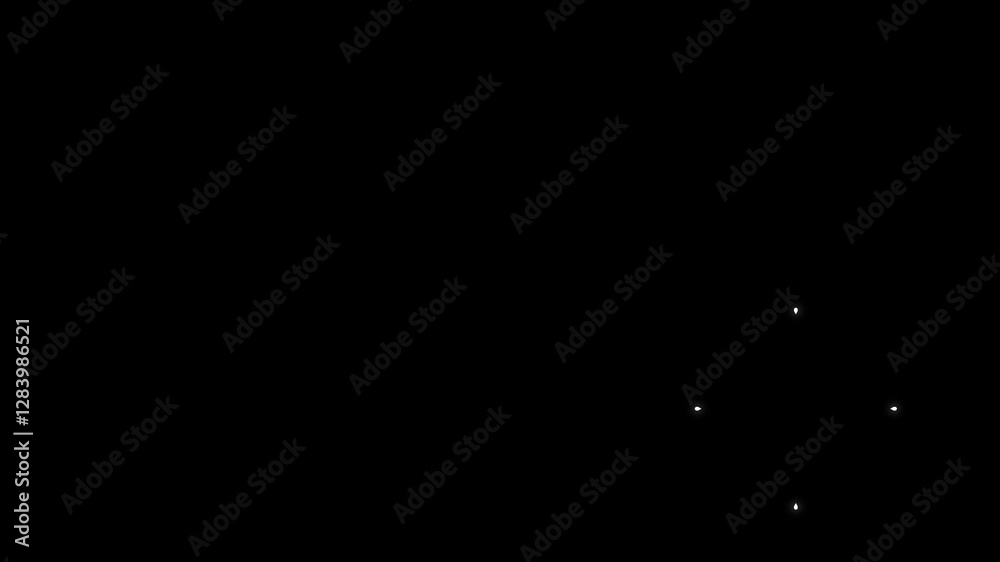 Vector Style Twinkling Stars Animation 4K Falling and Blinking Stars Effect black screen Vector Style Twinkling Stars Animation 4K Falling and Blinking Stars Effect black screen