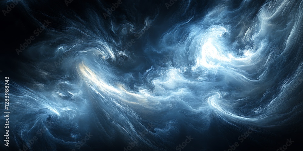 Fototapeta premium Abstract swirling nebula in space