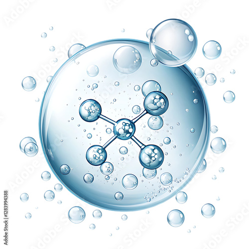 shinny essence liquid 3d bubbles