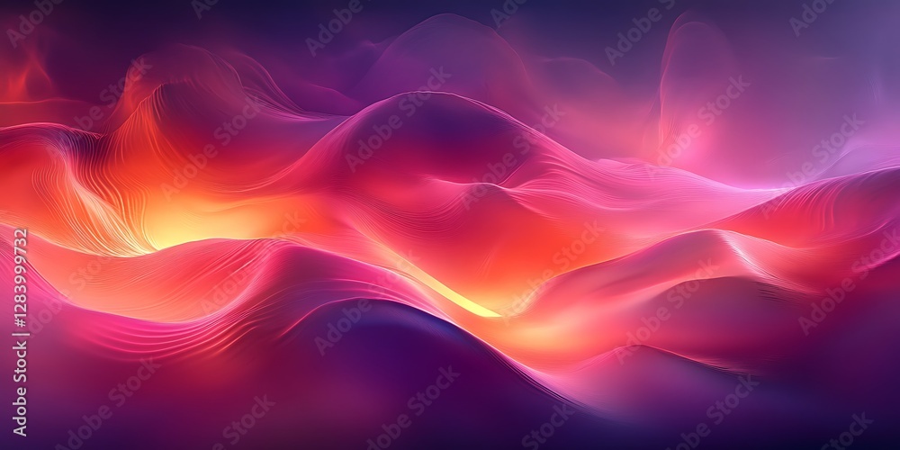 Obraz premium Abstract Colorful Flowing Shapes Background
