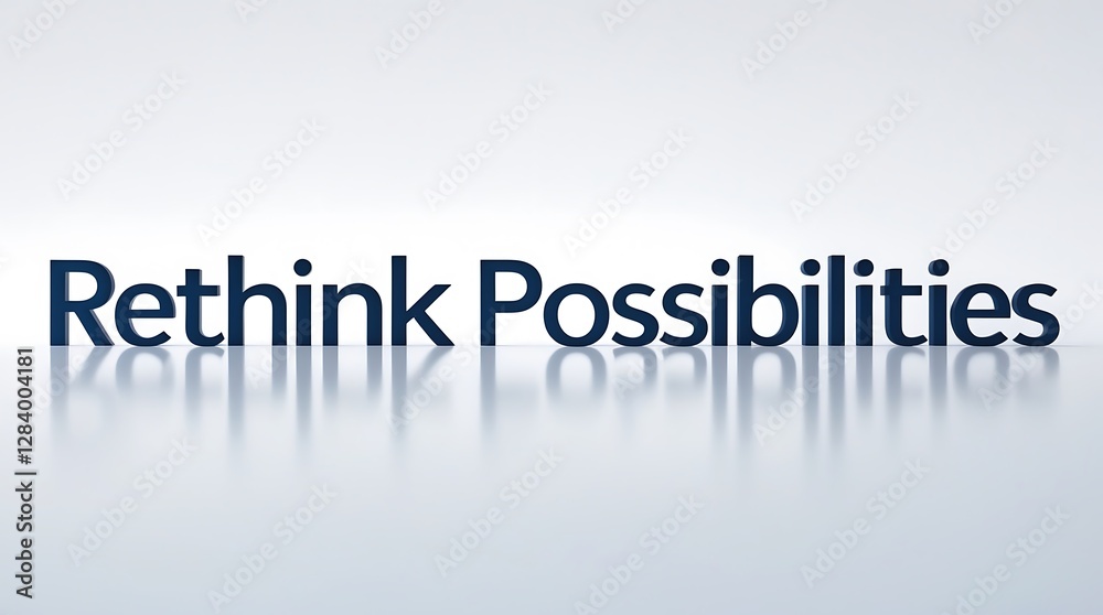 Rethink possibilities with impactful typography reflecting innovative concepts Rethink possibilities with impactful typography reflecting innovative concepts