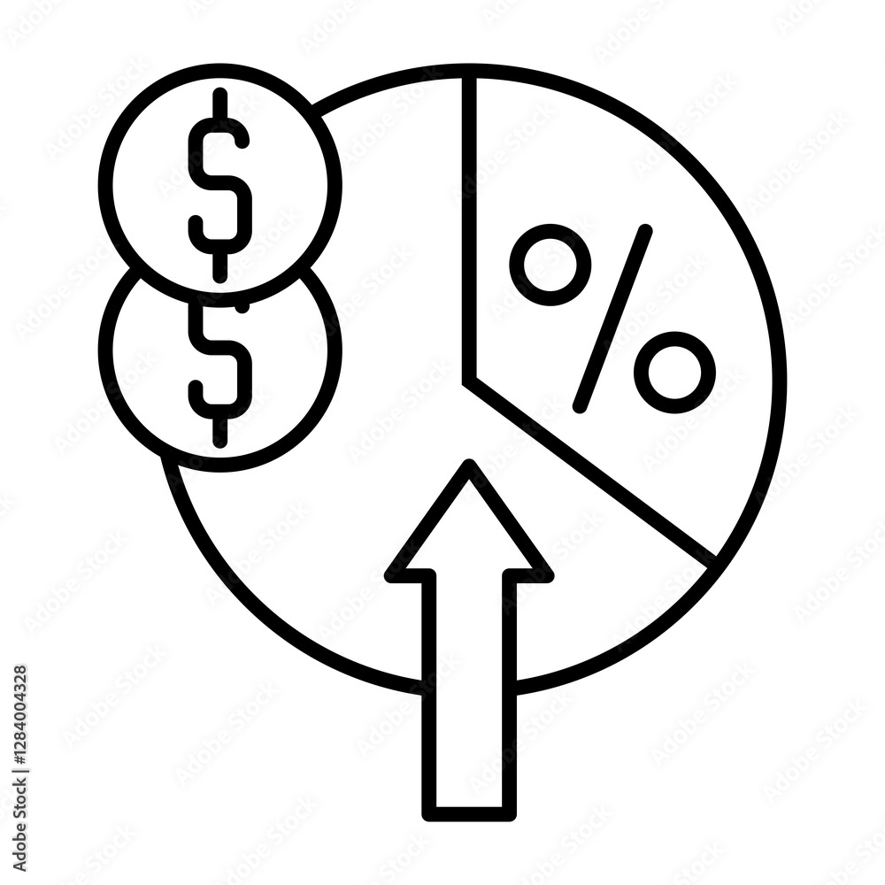 Obraz premium margin vector icon