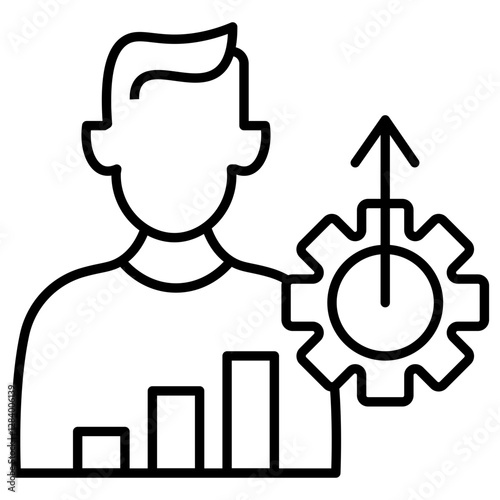 business performance vector icon