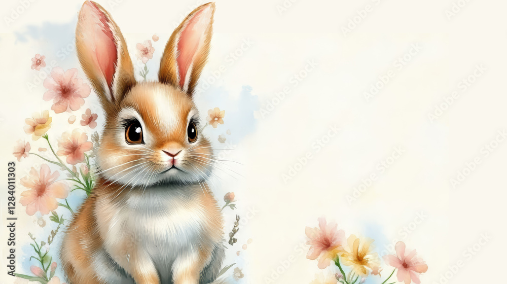 Fototapeta premium easter bunny in the grass