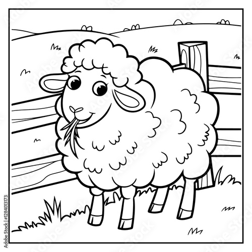 Cozy Farm Animals Bold and Easy Coloring Book For Kids and Adults
