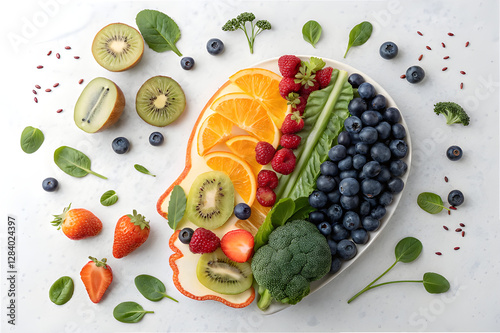 Creative Brain Food Art with Fruits and Vegetables

