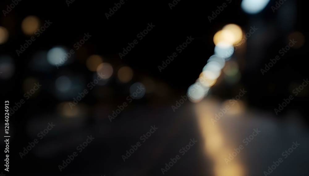 Night City Lights Bokeh