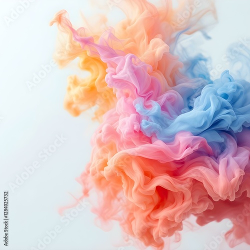 Colorful Smoke Cloud Formation