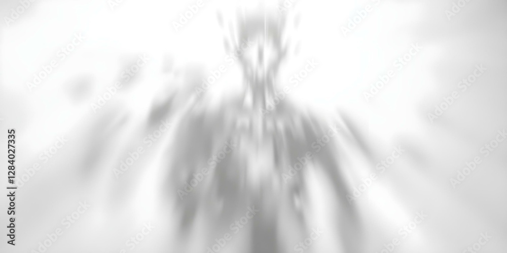 Ghostly Figure in a White Room