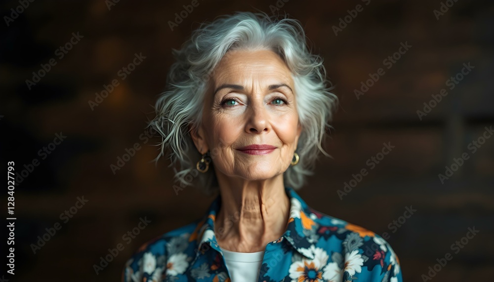 Ageless Elegance: A Senior Woman's Portrait