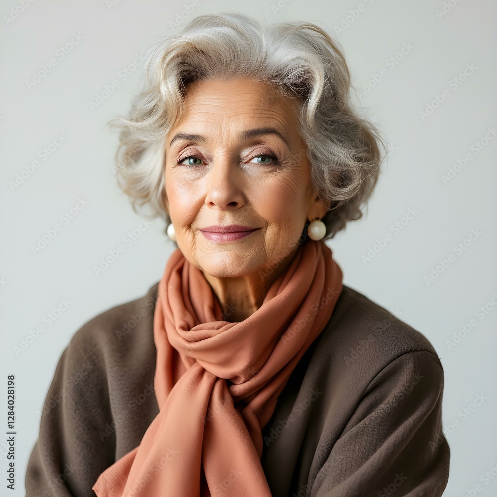 Ageless Elegance: A Senior Woman's Portrait