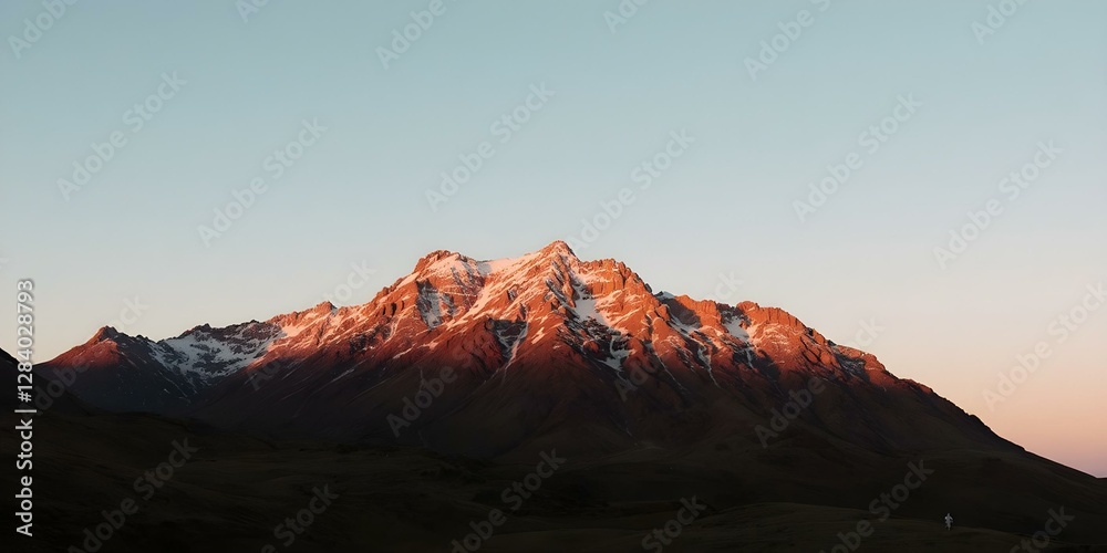 Sunlit Mountain Majesty