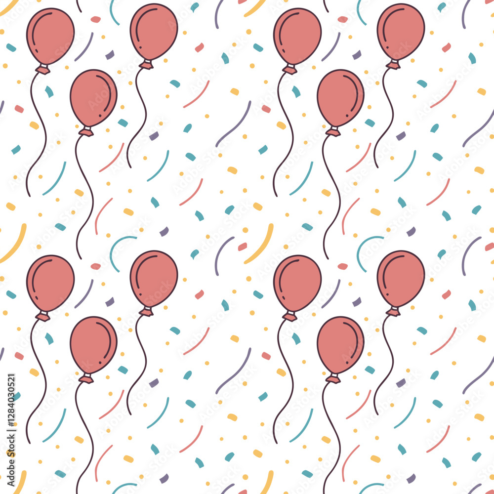 Confetti Scattered in colorful designs seamless pattern design Confetti Scattered in colorful designs seamless pattern design