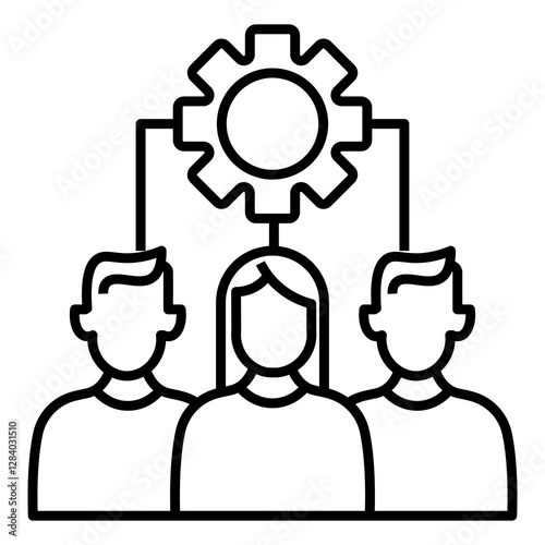 corporate brainstorming vector icon